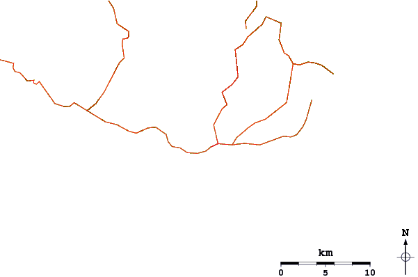 Roads and rivers around Madeira