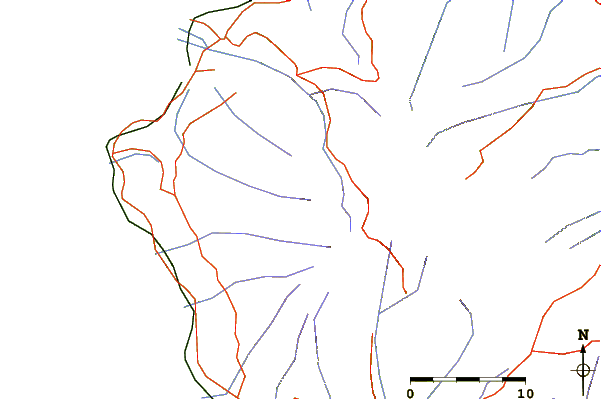 Roads and rivers around Maïdo