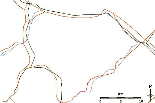 Roads and rivers around Magerrain