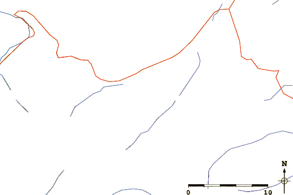 Roads and rivers around Mahtotopa Mountain