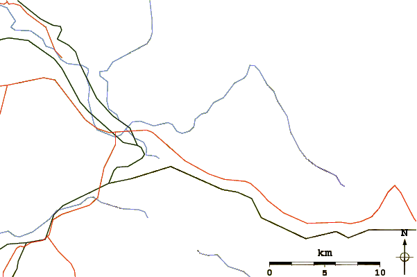 Roads and rivers around Mailbox Peak