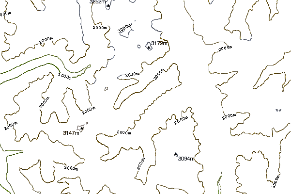 Mountain peaks around Mainmast