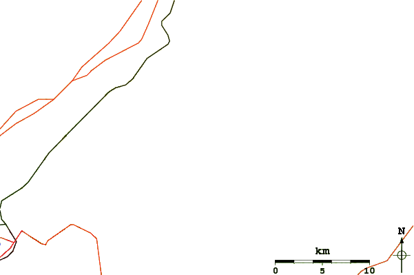 Roads and rivers around Maintop Mountain