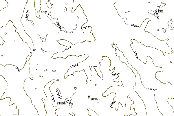 Mountain peaks around Maitland Volcano