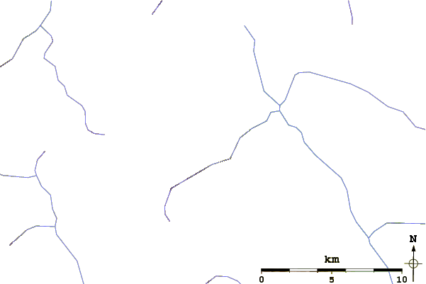 Roads and rivers around Maitland Volcano