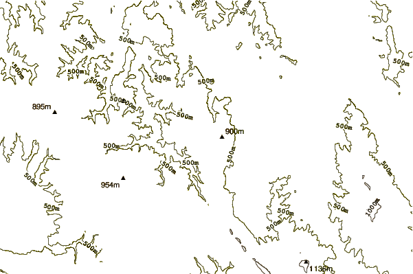 Mountain peaks around Mali Krš