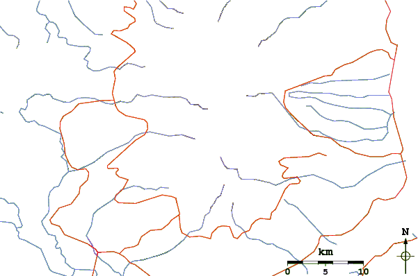 Roads and rivers around Malindang