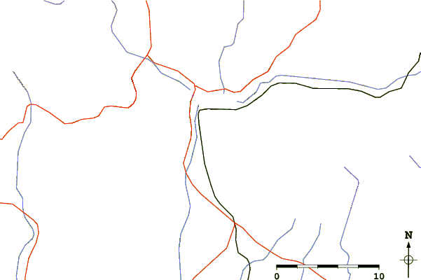 Roads and rivers around Mallos de Riglos