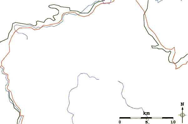 Roads and rivers around Mały Szyszak