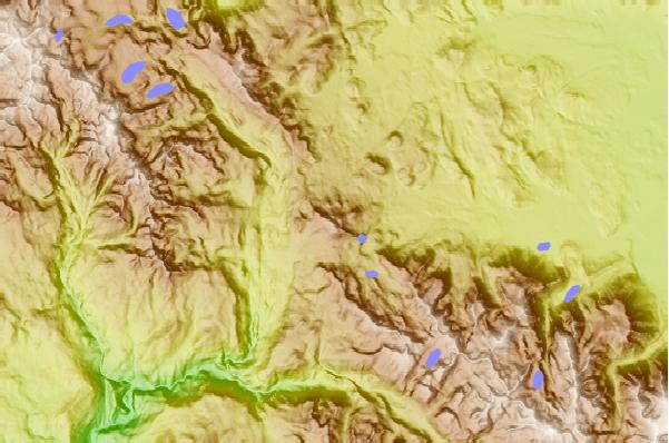 Surf breaks located close to Mammoth Mountain