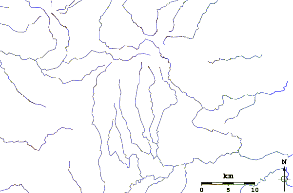 Roads and rivers around Managlase Plateau