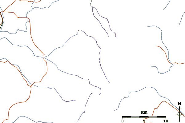 Roads and rivers around Mangaweka