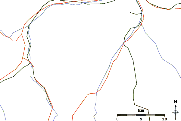 Roads and rivers around Männliflue