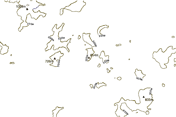 Mountain peaks around Manod Mawr