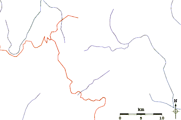 Roads and rivers around Manuoha