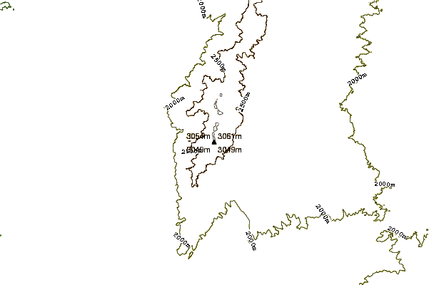 Mountain peaks around Manzano