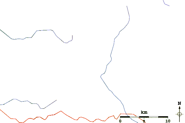 Roads and rivers around Marble Mountain-Trout Creek Hill