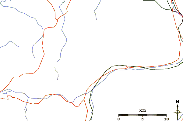 Roads and rivers around Märe