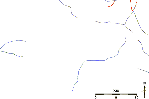 Roads and rivers around Mariner Mountain