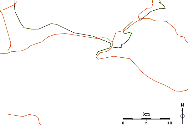 Roads and rivers around Marjan