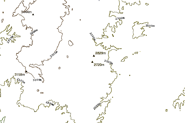 Mountain peaks around Markagunt Plateau