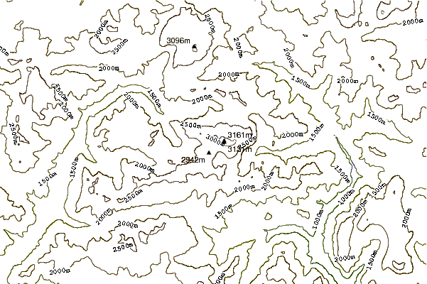 Mountain peaks around Marmolada