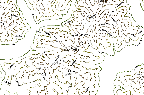 Mountain peaks around Marmontana