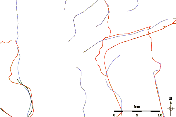 Roads and rivers around Marscholhorn