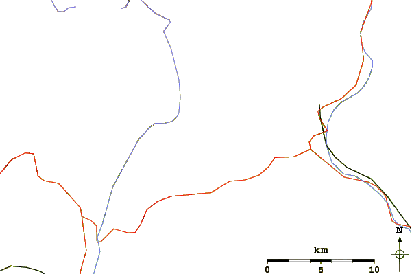 Roads and rivers around Martschenspitz