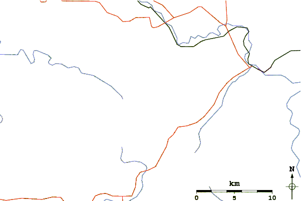 Roads and rivers around Marys Peak