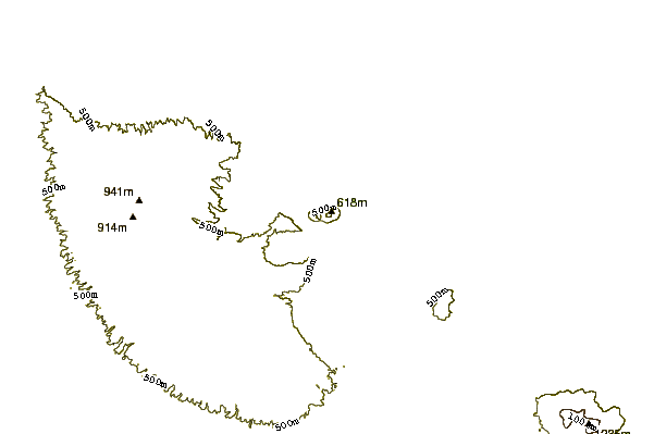 Mountain peaks around Masaya Volcano