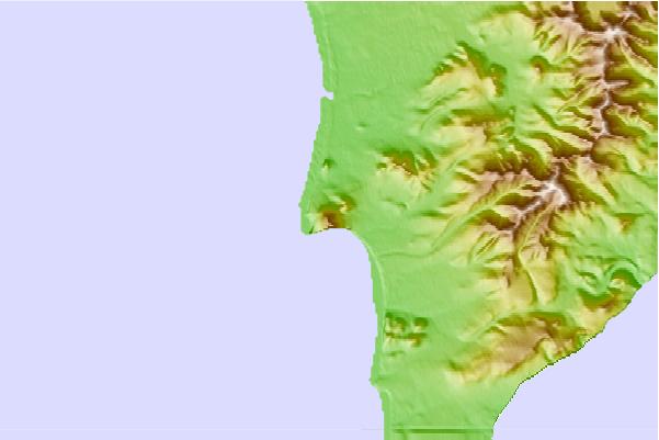 Surf breaks located close to Mashkovtsev (volcano)