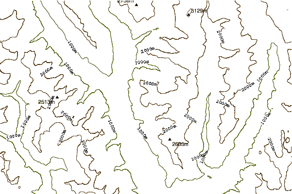 Mountain peaks around Masnàn