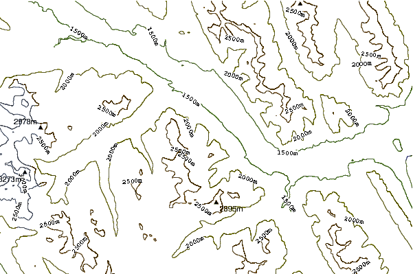 Mountain peaks around Massive Mountain