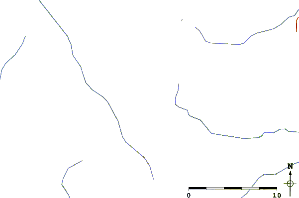 Roads and rivers around Mastodon Mountain