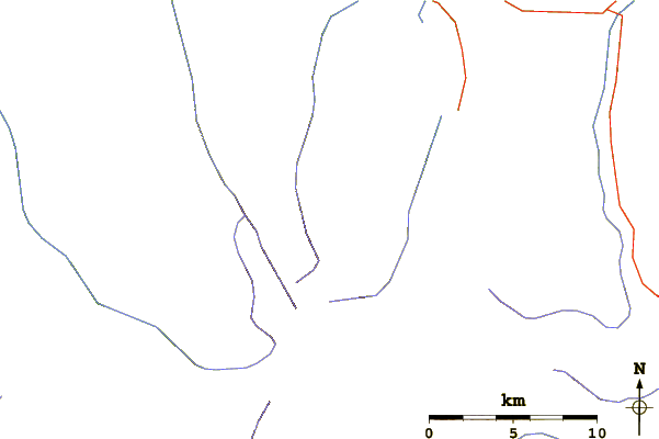 Roads and rivers around Matterhorn