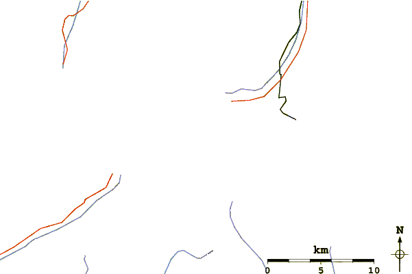 Roads and rivers around Matterhorn