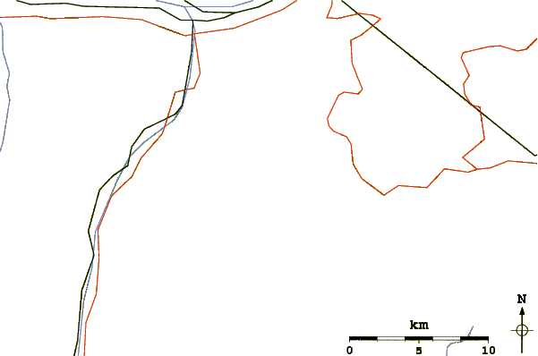 Roads and rivers around Mattwaldhorn