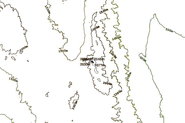 Mountain peaks around Maturango Peak