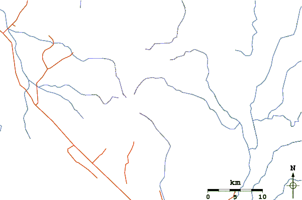 Roads and rivers around Matutum