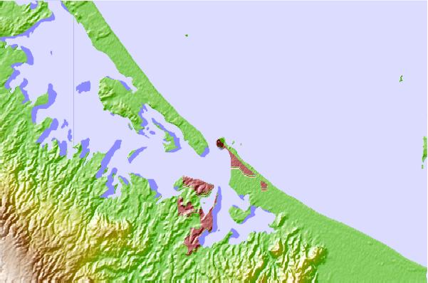 Surf breaks located close to Mauao