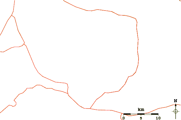 Roads and rivers around Mauna Kea