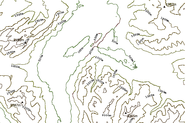 Mountain peaks around Maurerberg