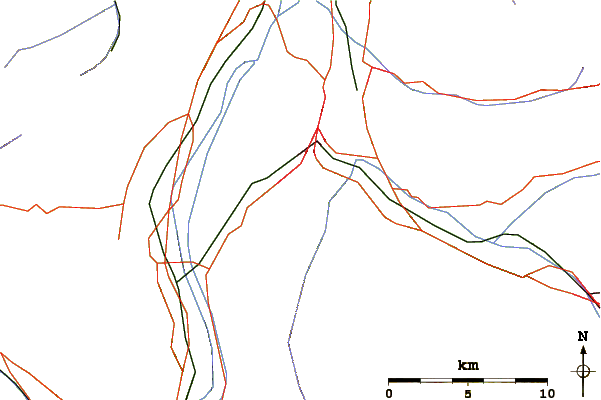 Roads and rivers around Maurerberg