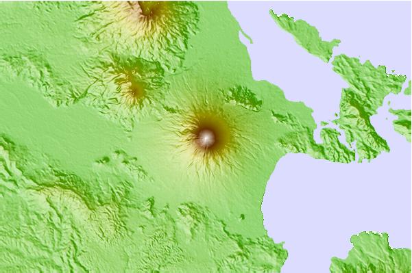 Surf breaks located close to Mayon Volcano