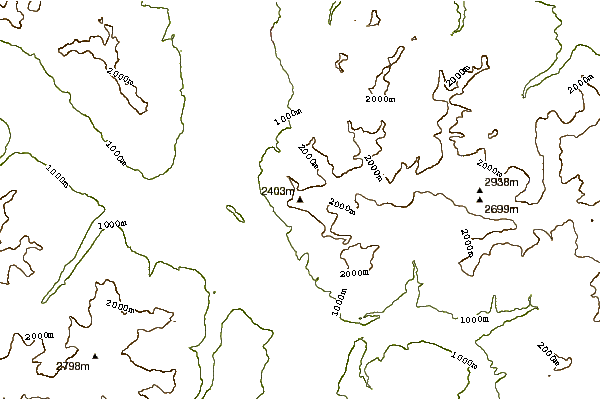 Mountain peaks around Mazorakopf