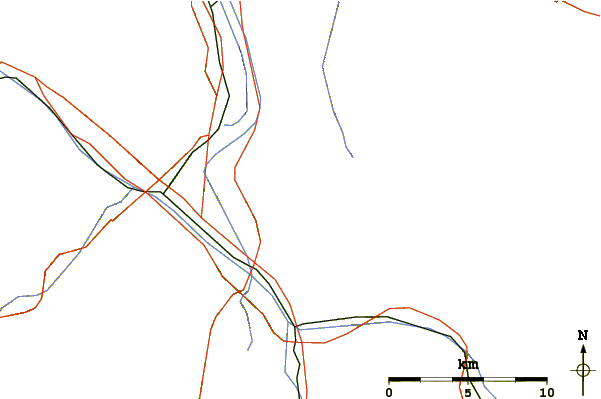 Roads and rivers around Mazorakopf