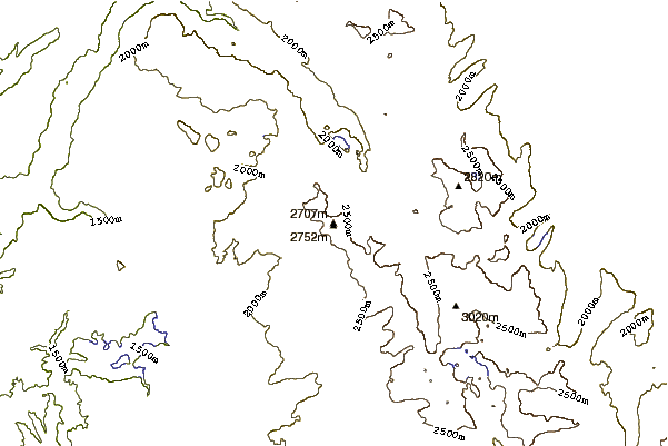 Mountain peaks around McConnell Peak