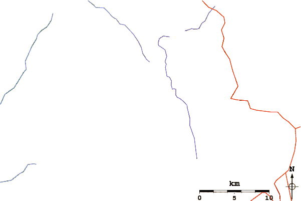 Roads and rivers around McConnell Peak