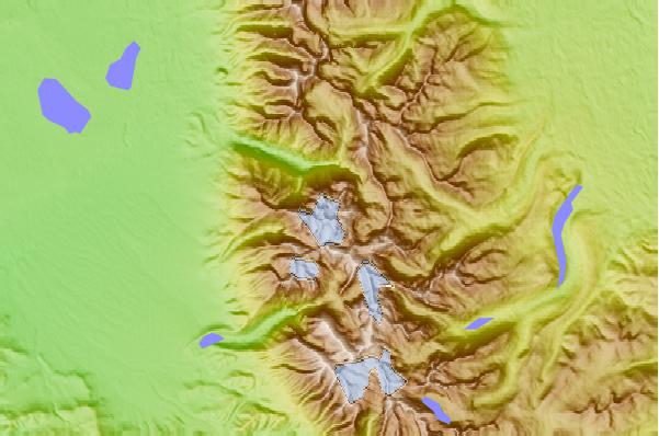 Surf breaks located close to McDonald Peak